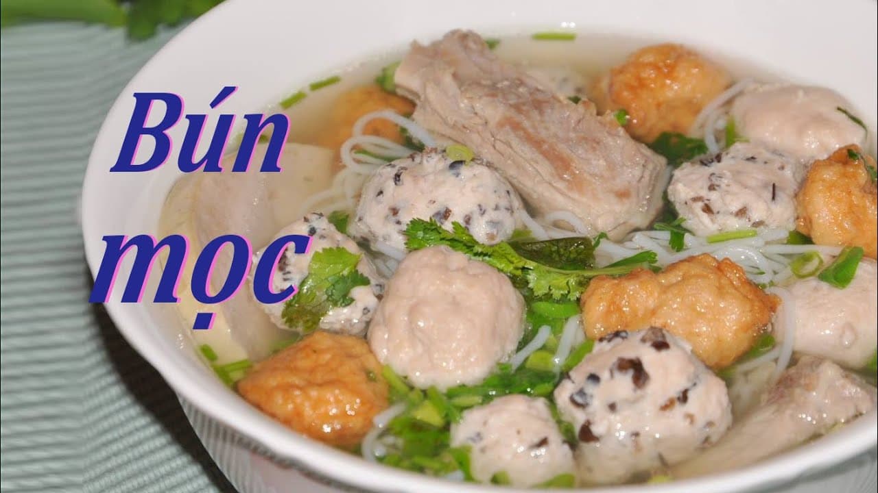 Bún Mọc Thịt Viên