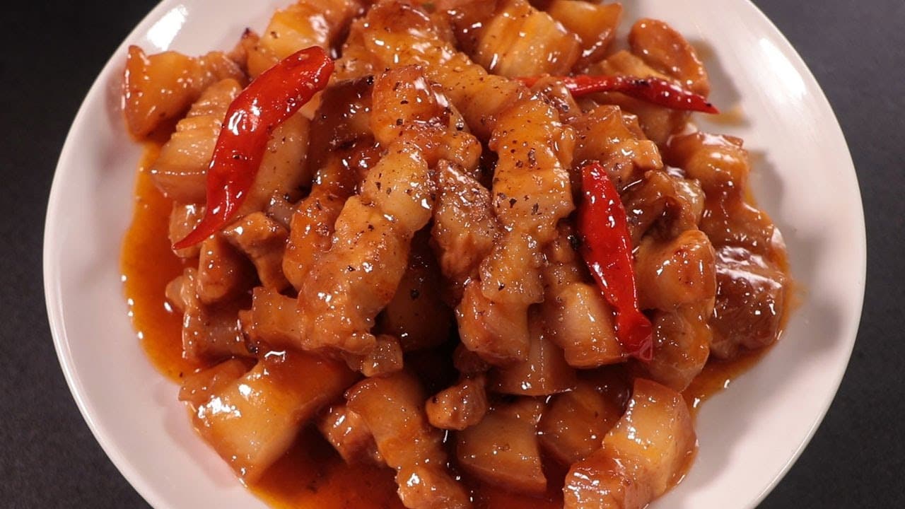 Thịt Ba Chỉ Kho Tiêu