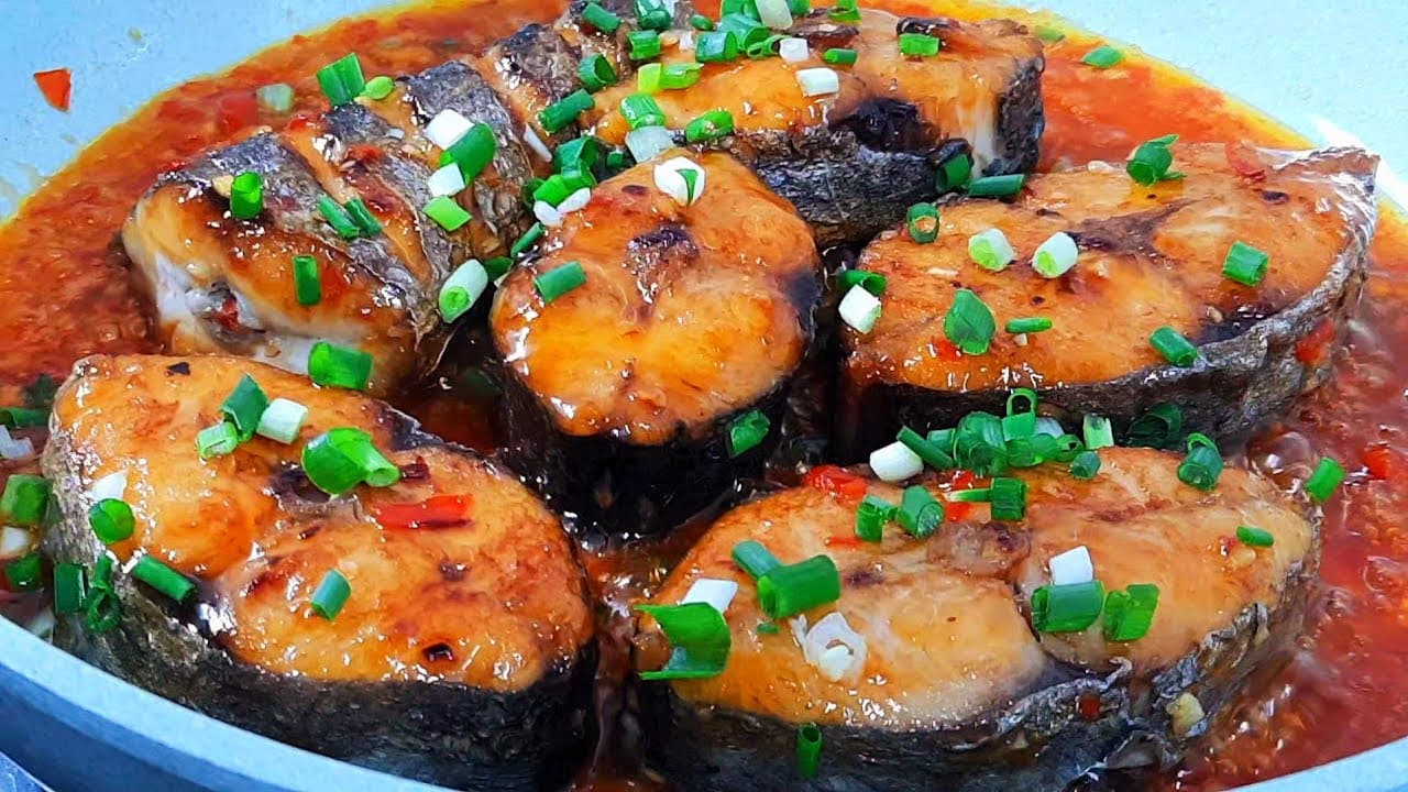 Cá thu sốt tỏi ớt