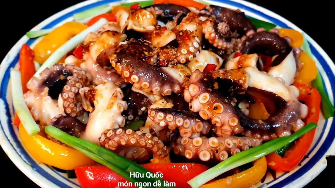 Bạch Tuộc Sốt Ớt Chua Cay