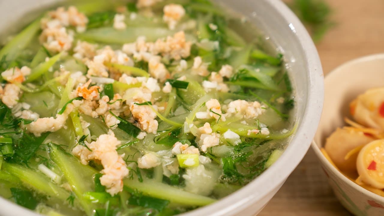 Canh Tôm Bầu