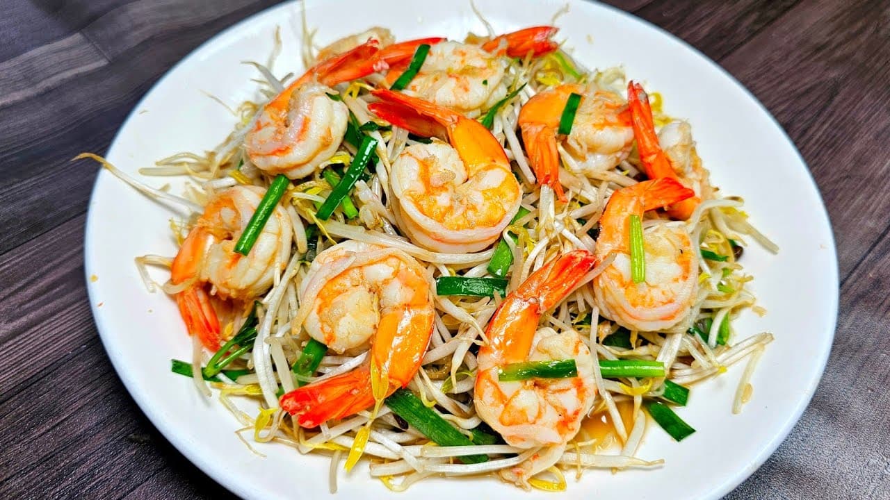 Giá xào tôm thịt