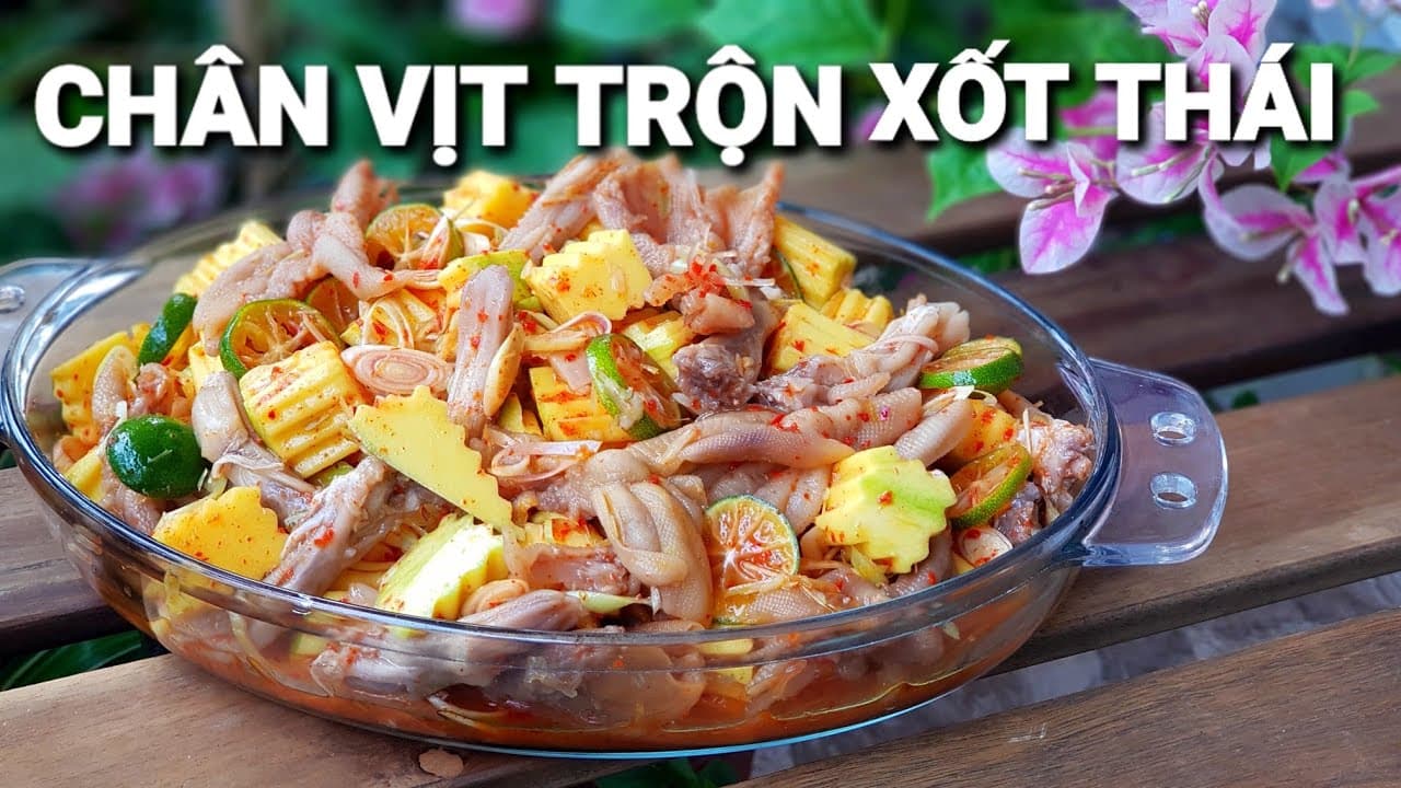 Nộm chân vịt rút xương