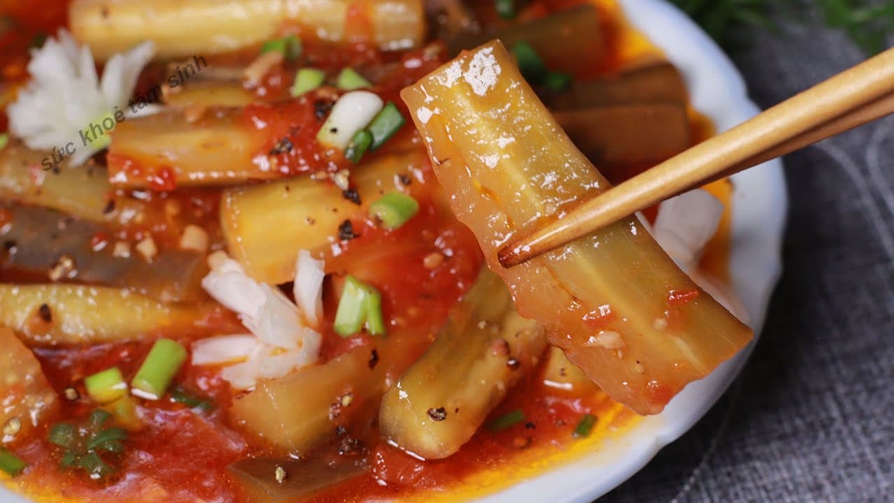 Cà Tím Sốt Chua Ngọt