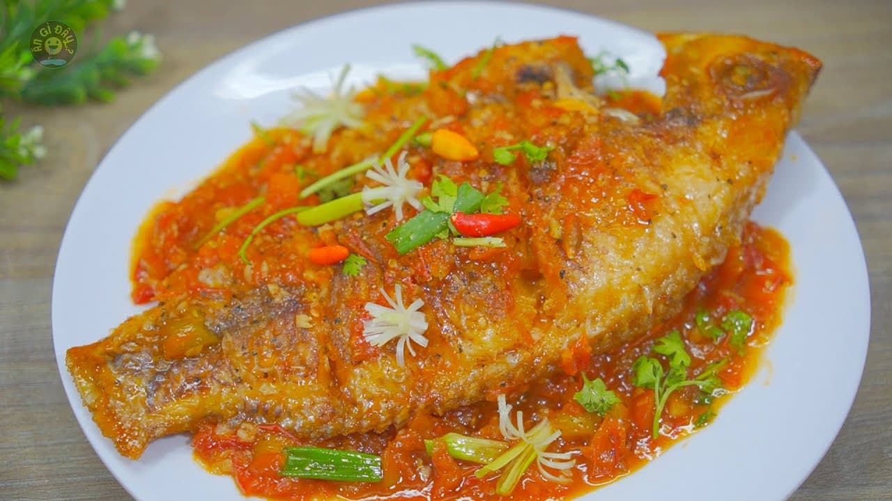 Cá điêu hồng sốt cà chua