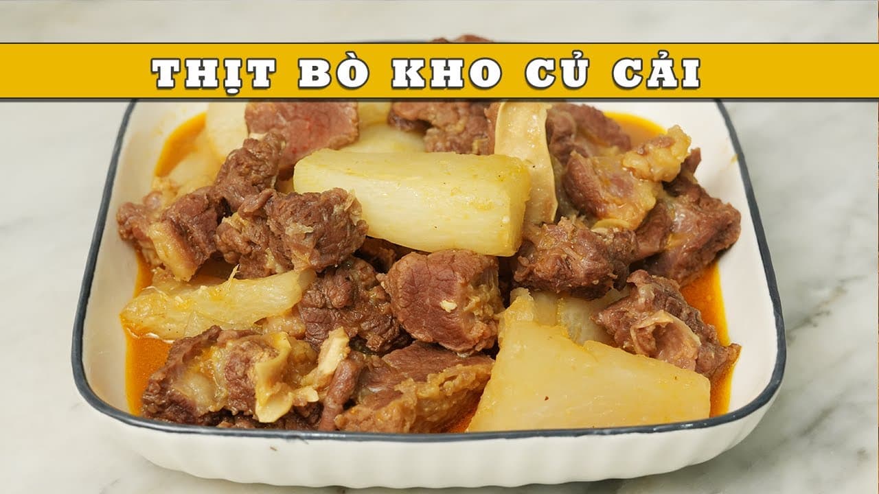 Thịt bò kho củ cải trắng