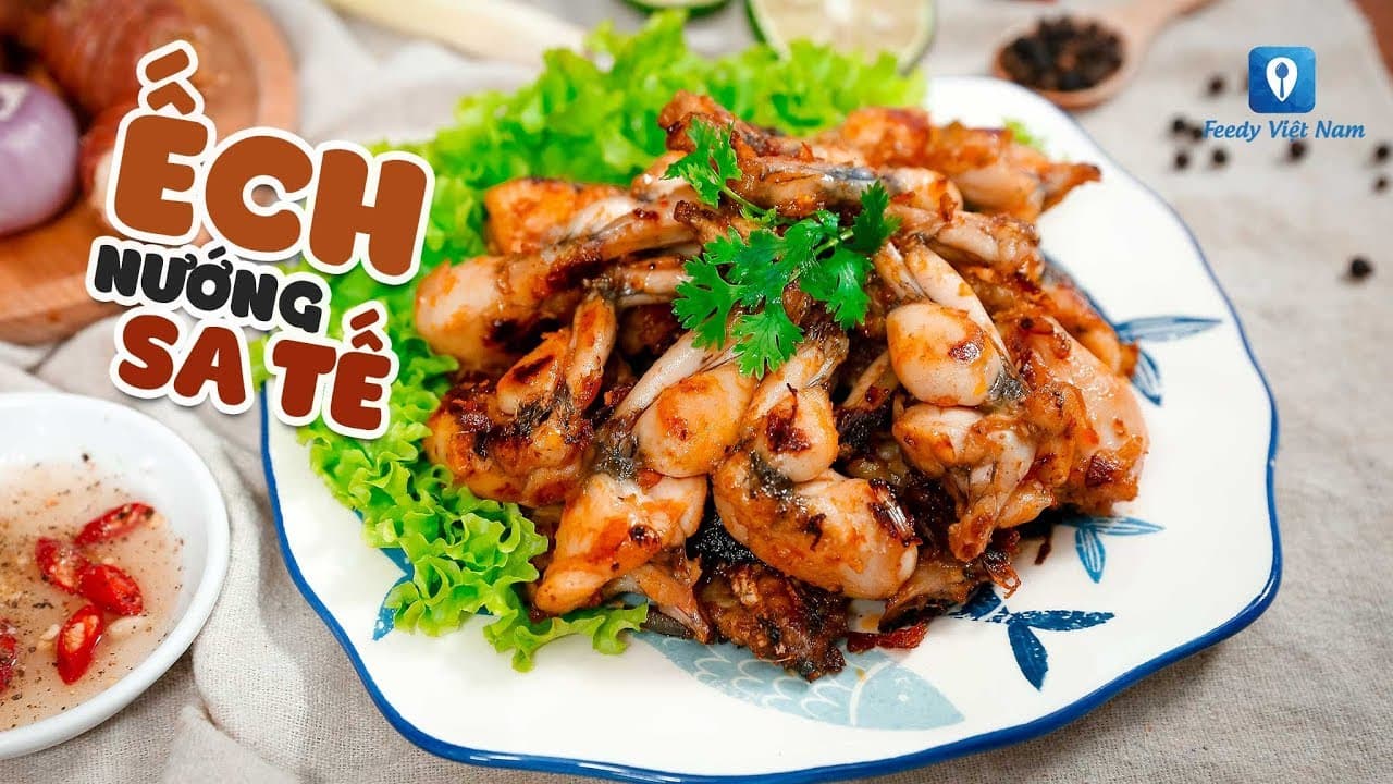 Ếch nướng sa tế