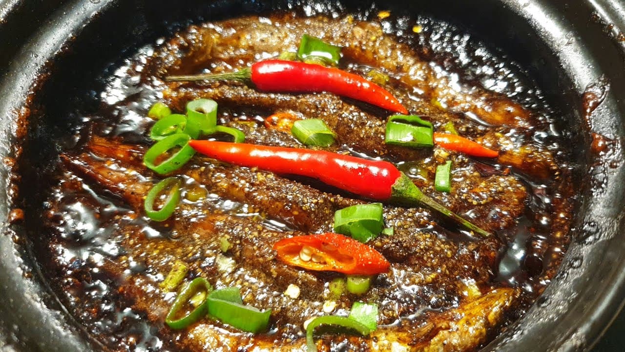 Cá Kèo Kho Tiêu Xanh
