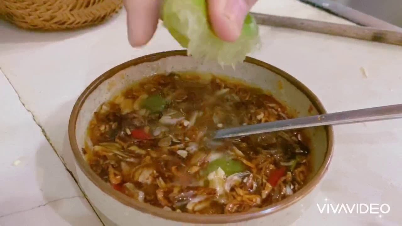 Phở sắn trộn tôm thịt