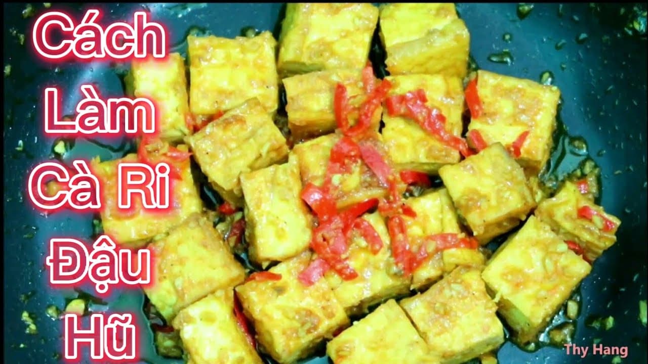 Đậu hũ, Mì căn sốt cà ri
