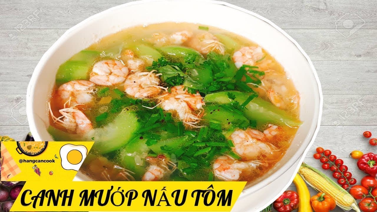 Canh mướp nấu tôm thịt
