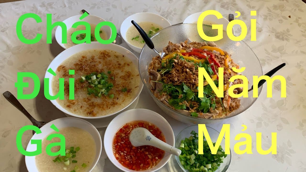 Cháo đùi gà