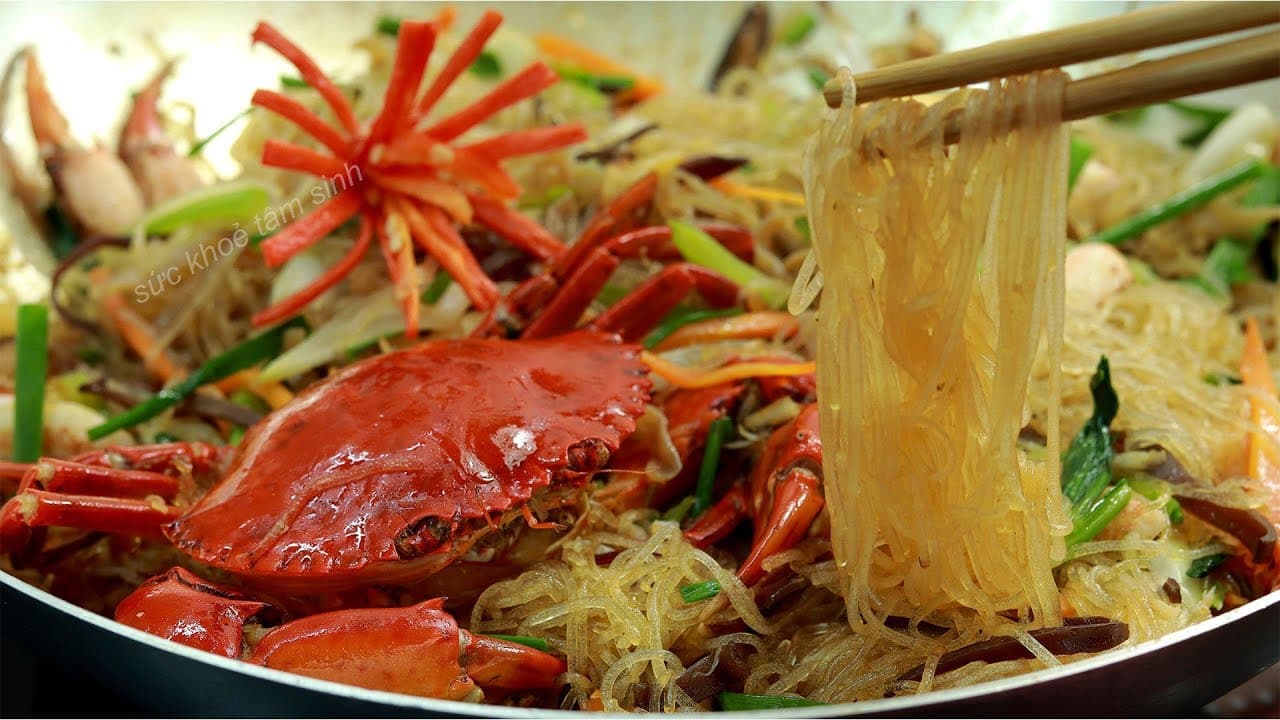 Miến Xào Cua