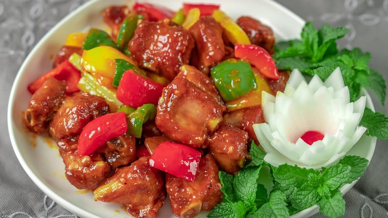 Sườn non ram chua ngọt
