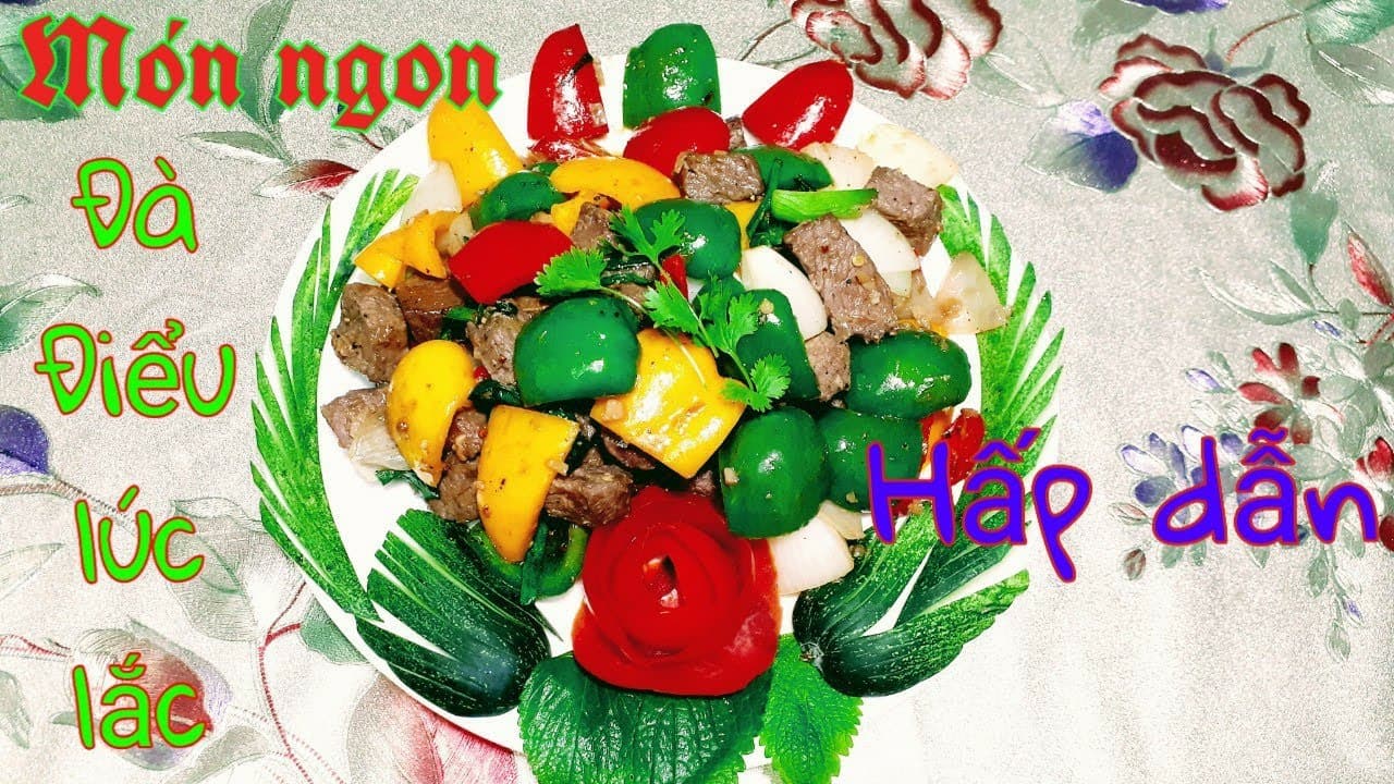 Thịt đà điểu xào ngũ sắc