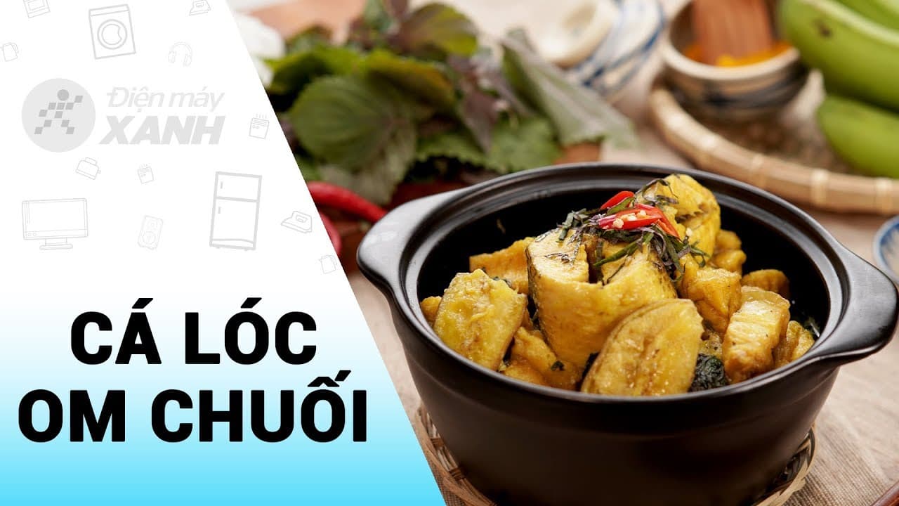 Cá chuối om chuối đậu