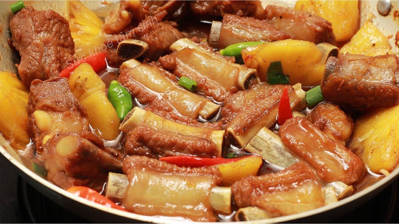 Sườn non kho thơm
