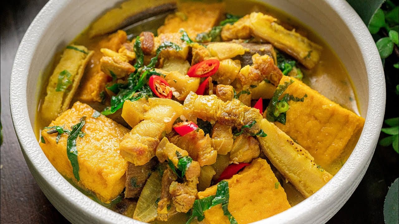 Chuối đậu nấu mẻ
