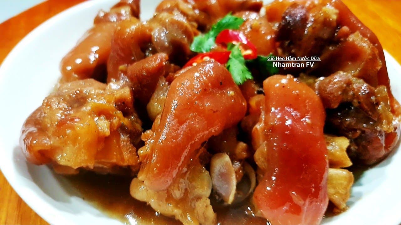 Chân giò khìa nước dừa