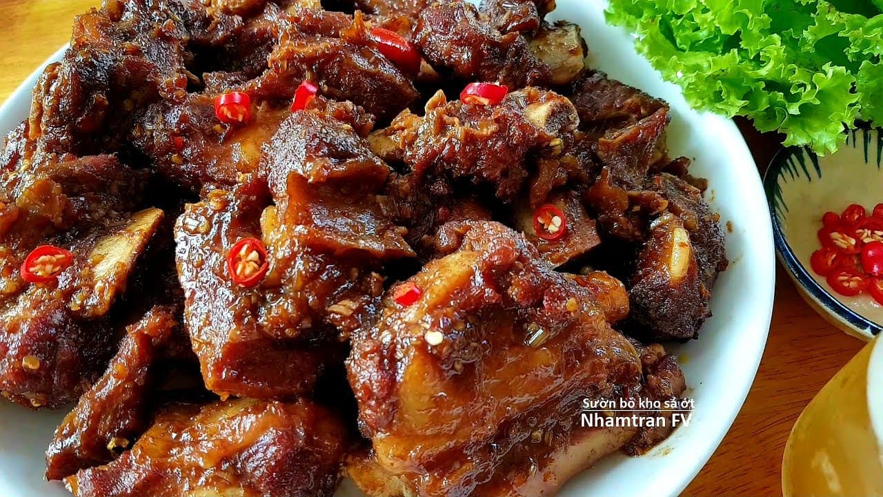 Sườn bò rim