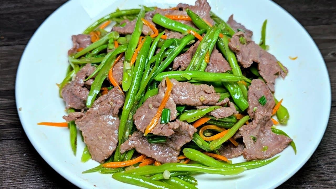 Đậu Que Xào Thịt Bò