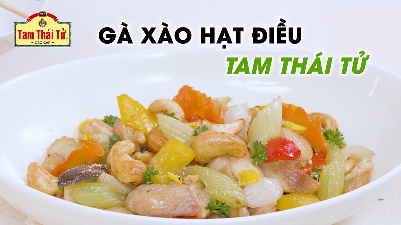 Gà xào rau củ hạt điều
