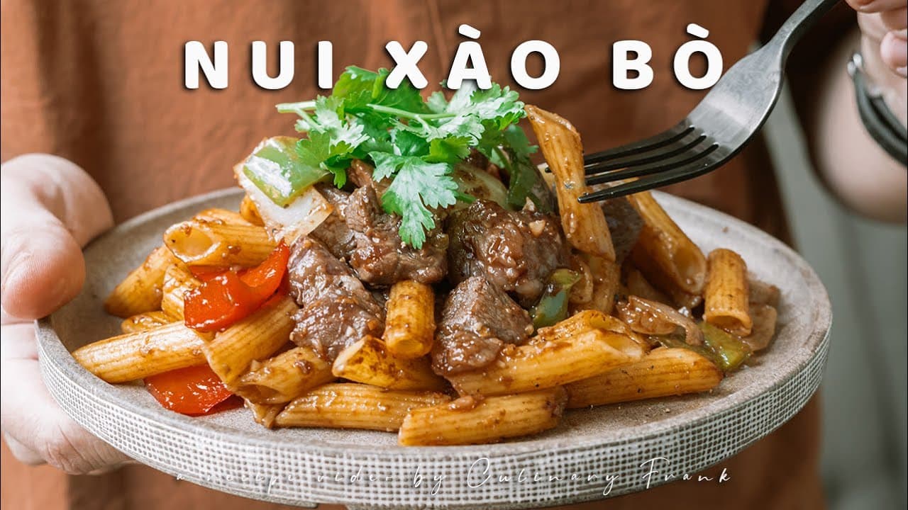 Mì Nui Sốt Thịt Bò Cười