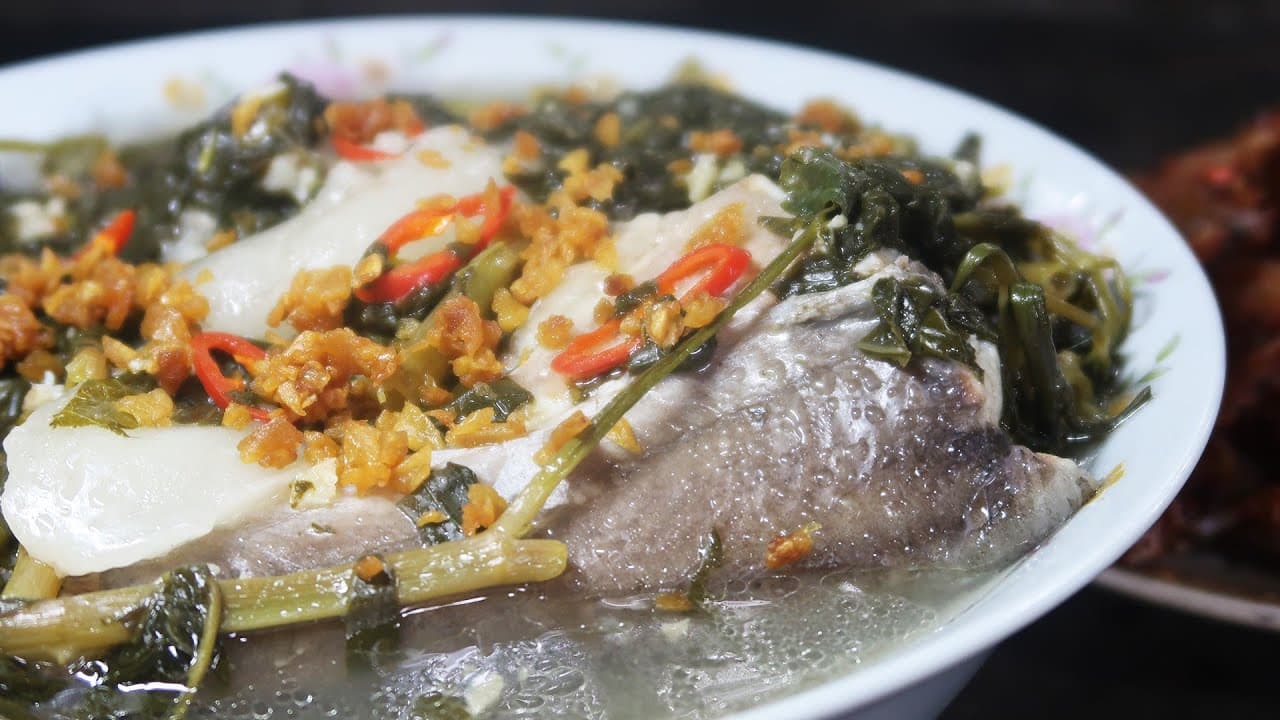 Canh Chua Cá Hú Lá Bụp Giấm