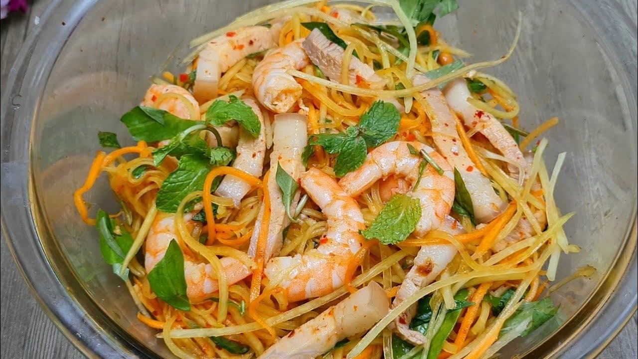 Gỏi đu đủ tôm