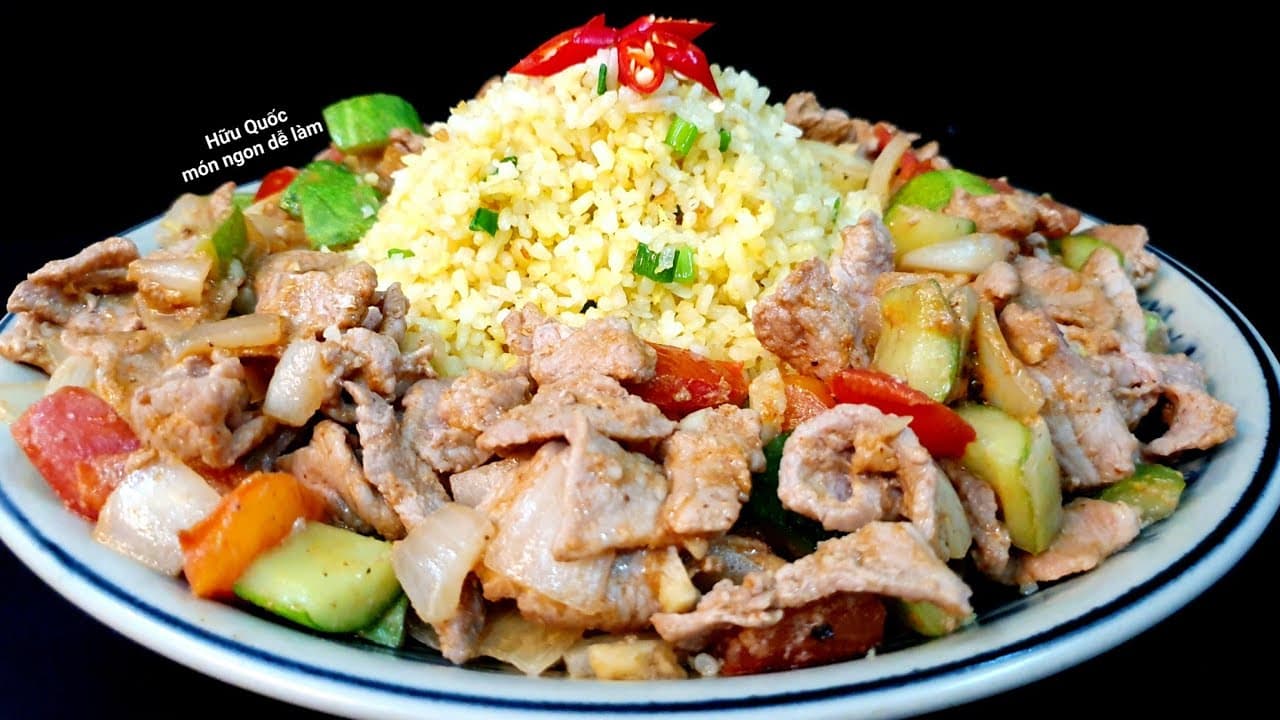 Cơm xào bò
