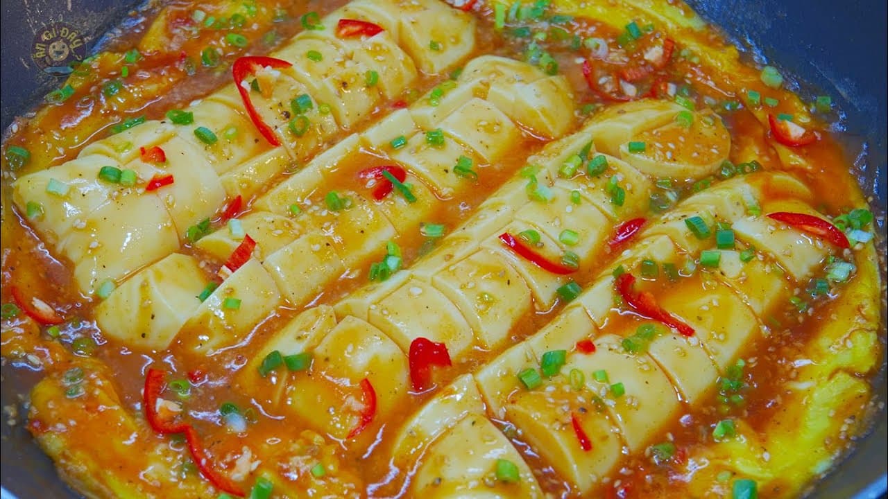 Đậu hũ non sốt chua ngọt