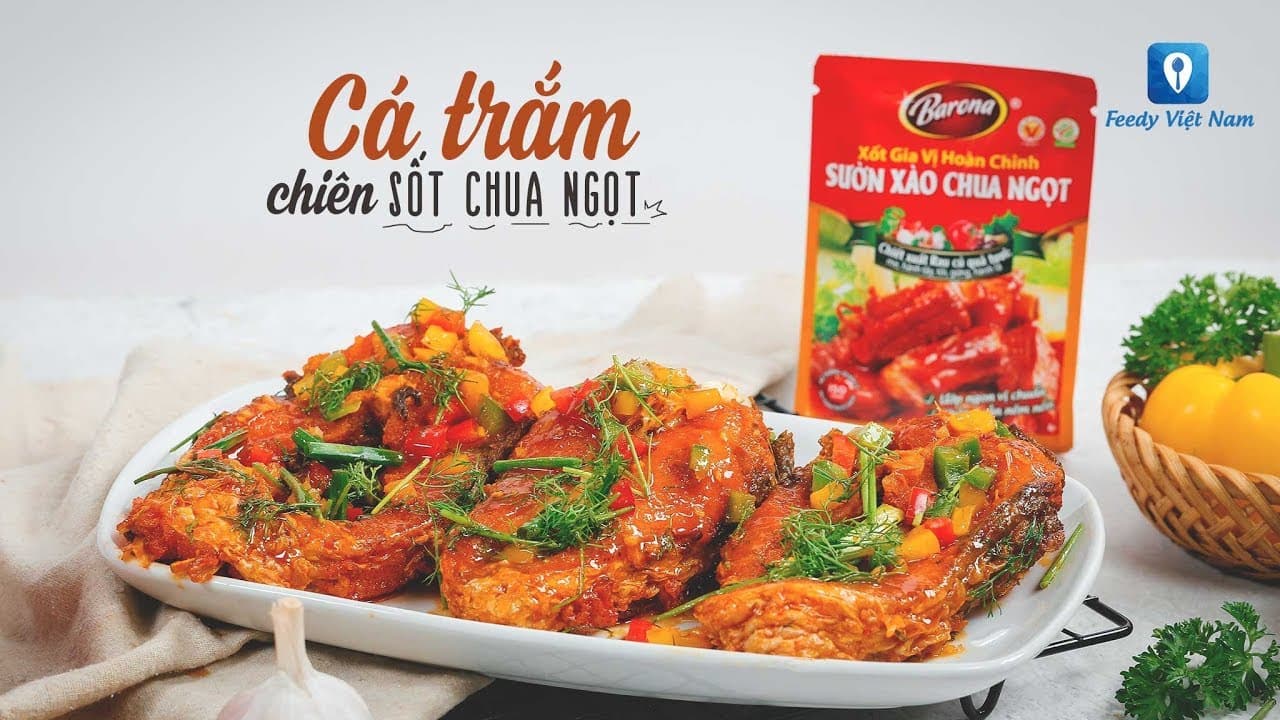 Cá Trắm Sốt Chua Ngọt