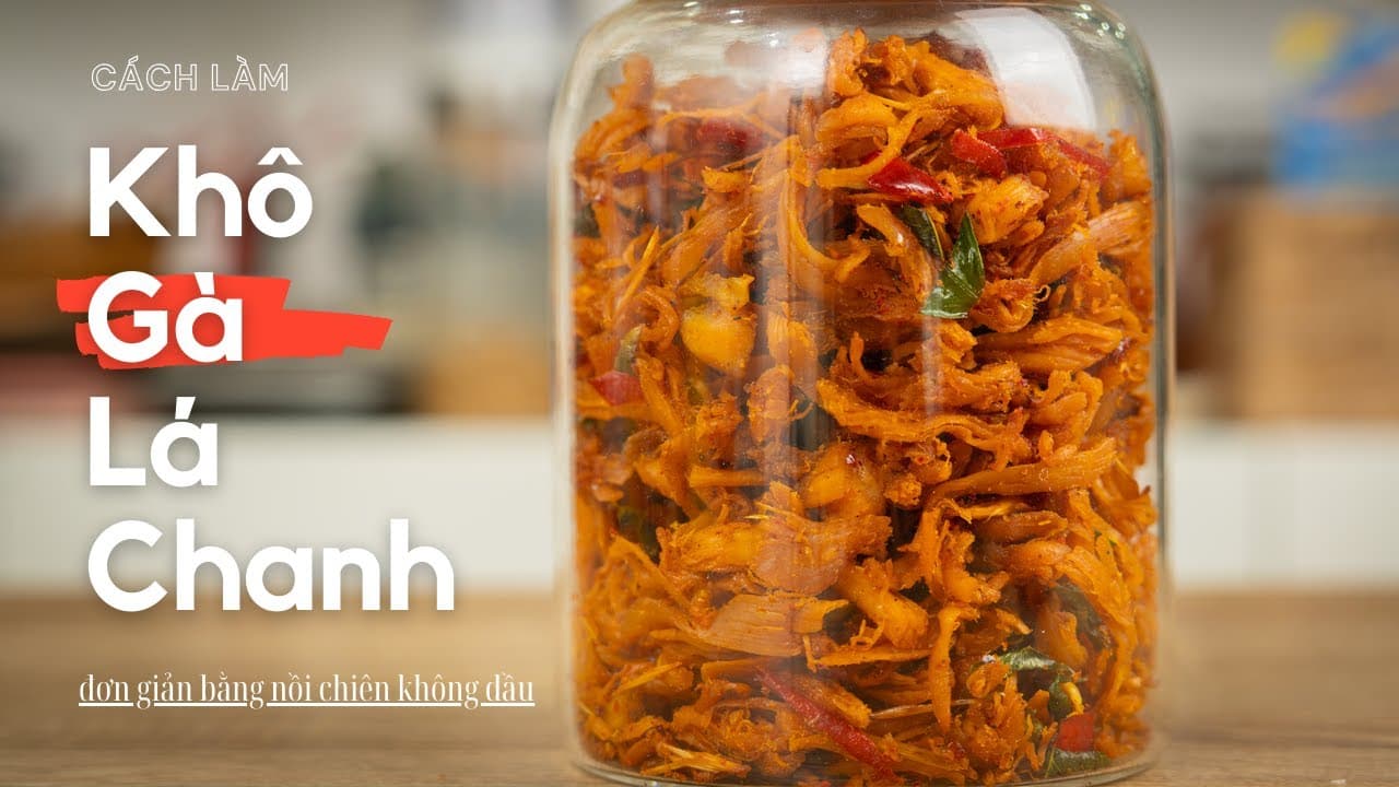 Khô gà bằng nồi chiên không dầu
