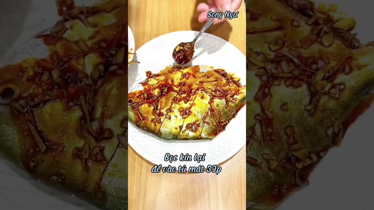 Cá chim hấp xì dầu