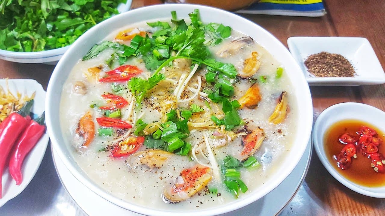 Cháo vẹm xanh