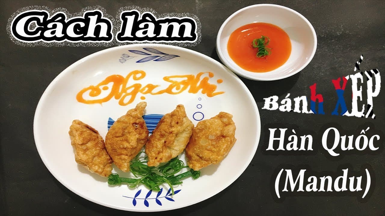 Bánh Xếp Mandu Nhân Thịt Heo Chiên Nước