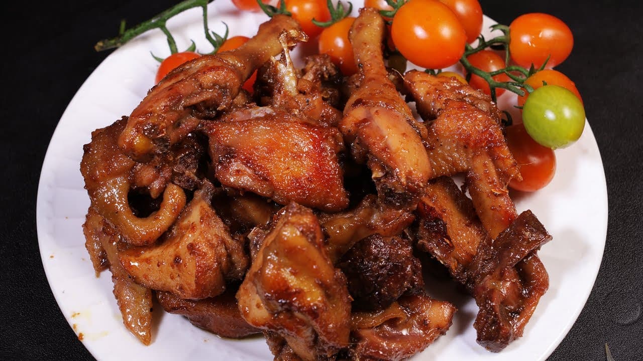 Gà rô ti nước dừa