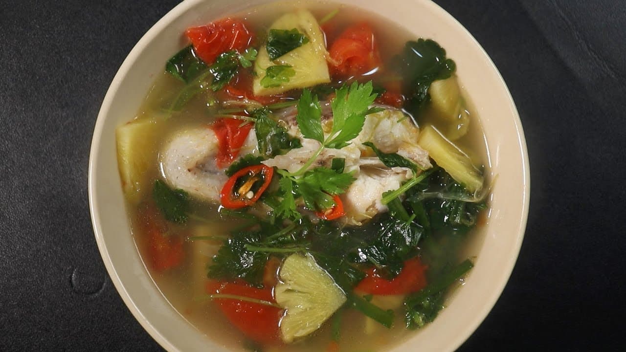 Canh cá điêu hồng nấu ngót