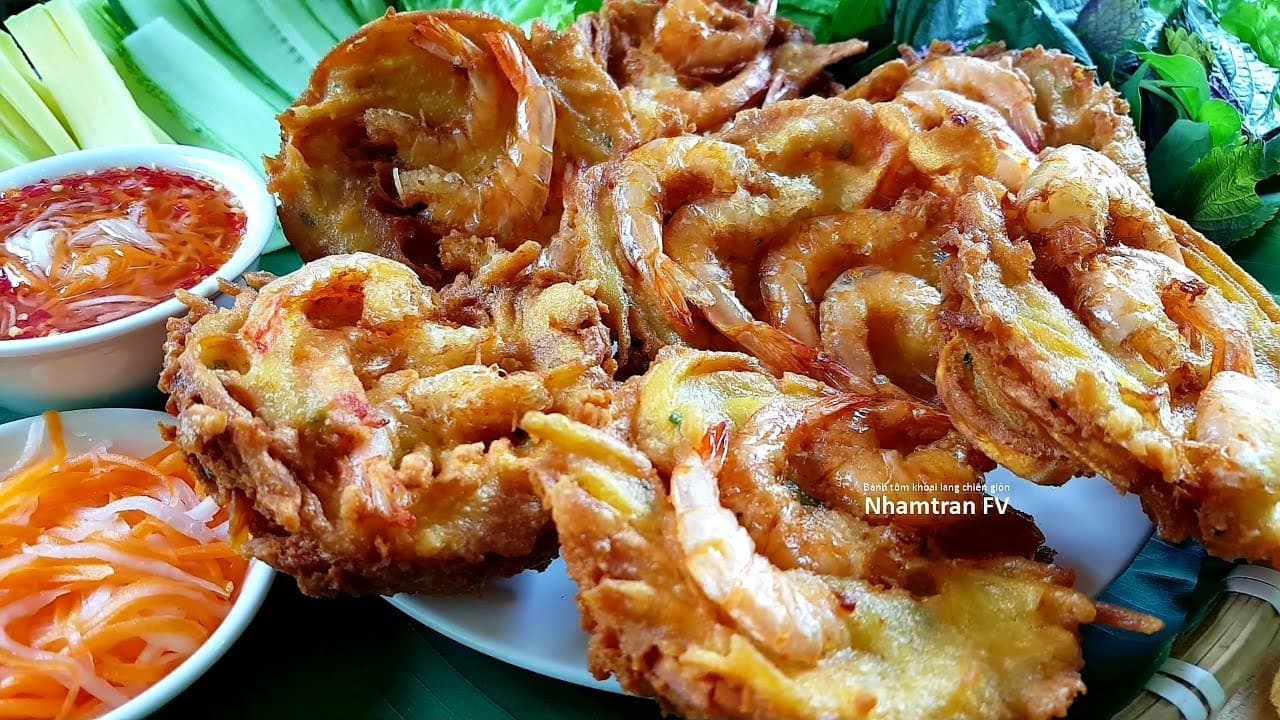 Bánh tôm khoai lang