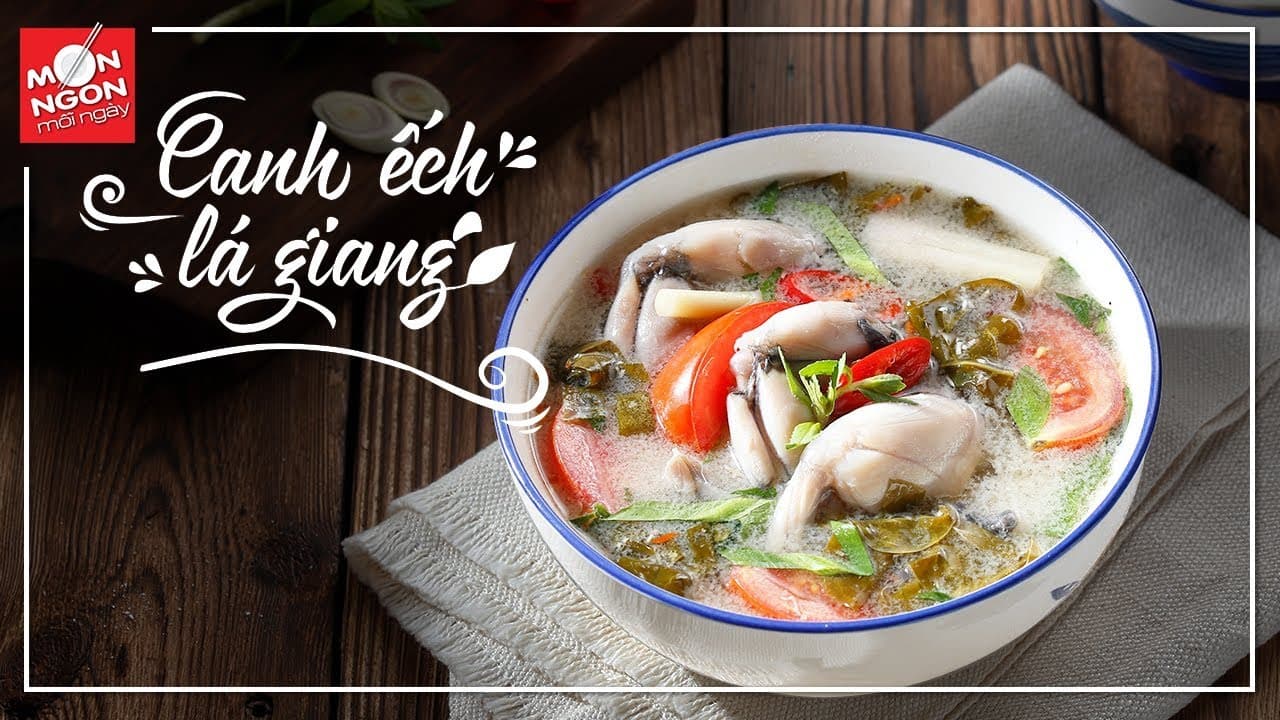 Canh ếch lá giang