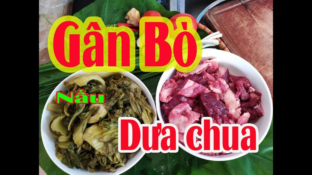 Canh dưa cải nấu gân bò