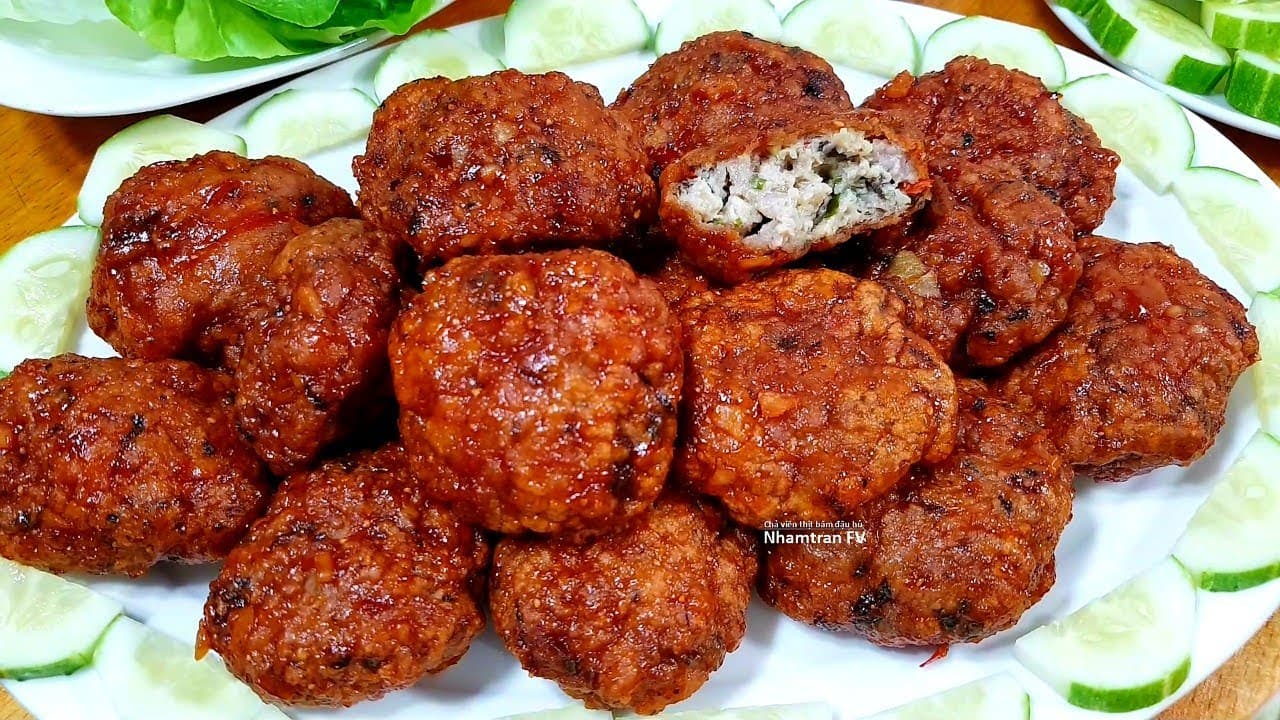 Chả thịt băm đậu phụ