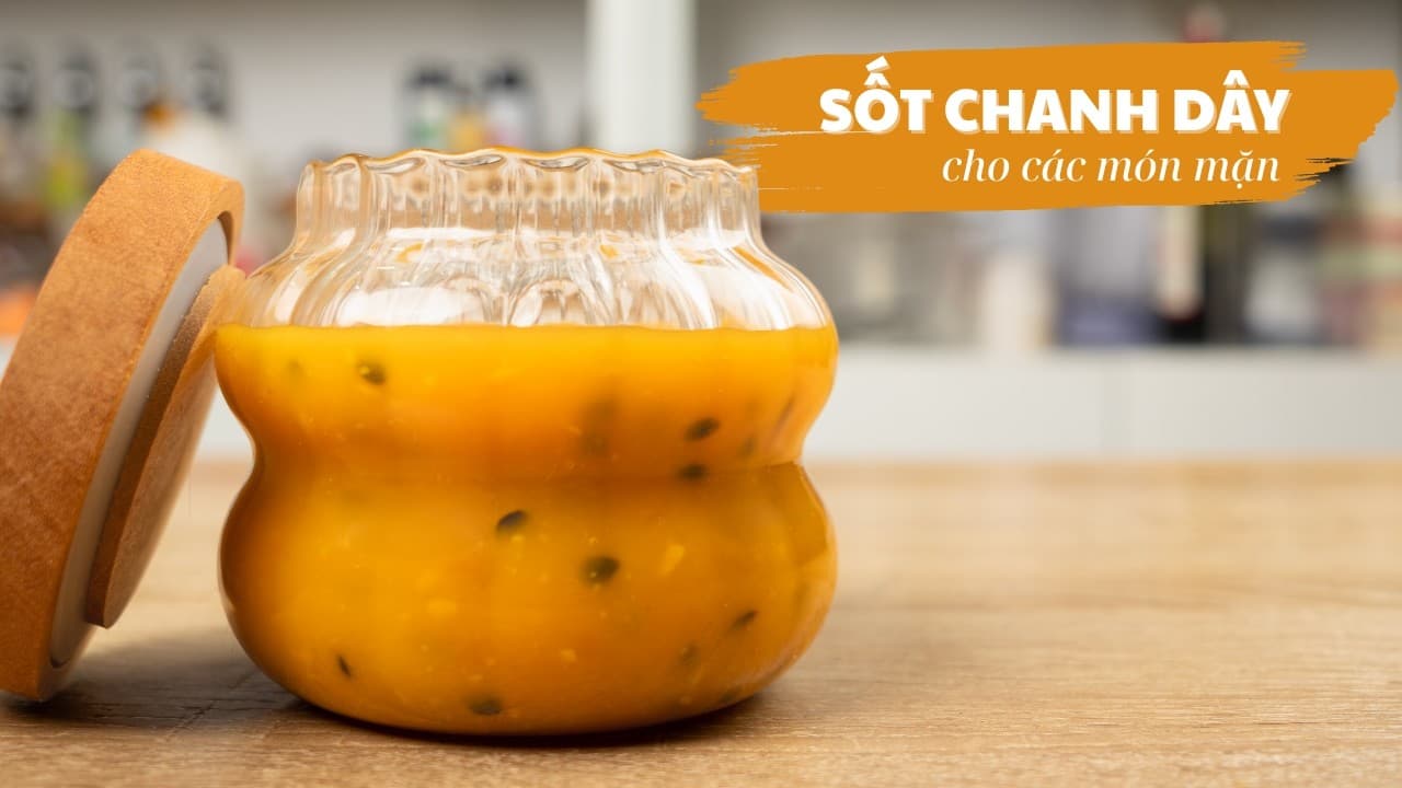 Tôm thịt viên sốt chanh dây