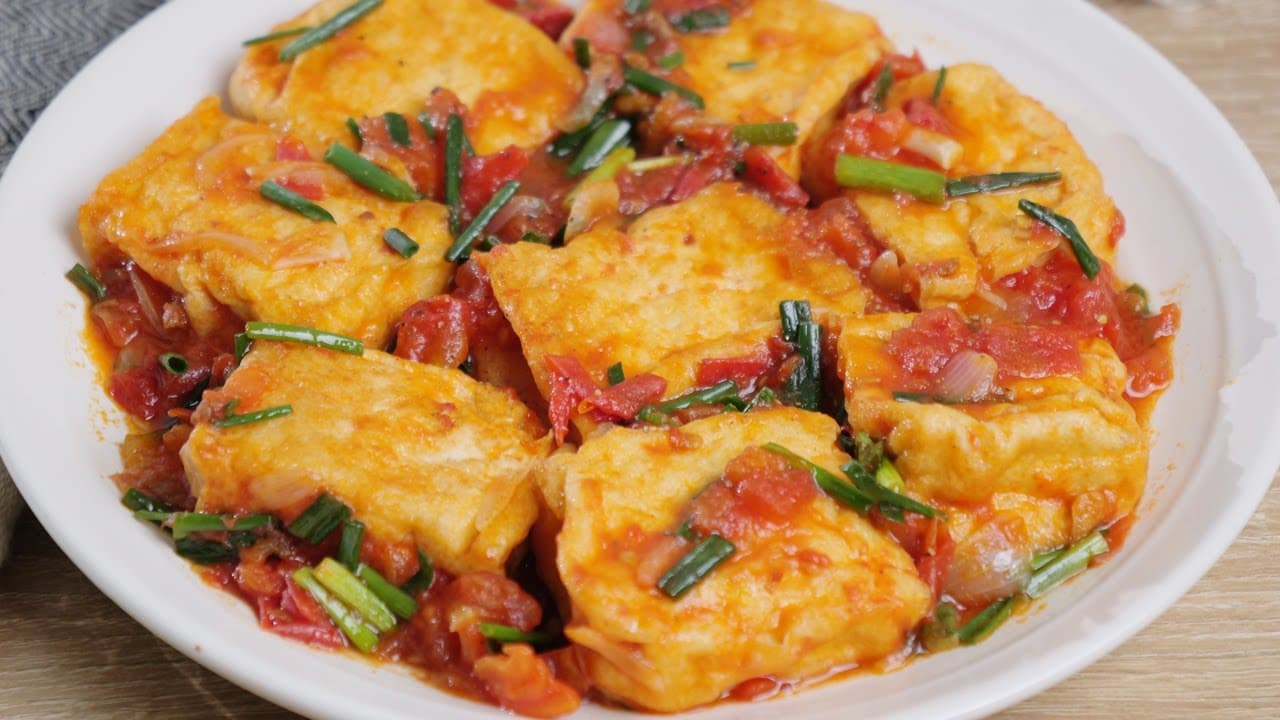 Đậu khuôn sốt cà chua