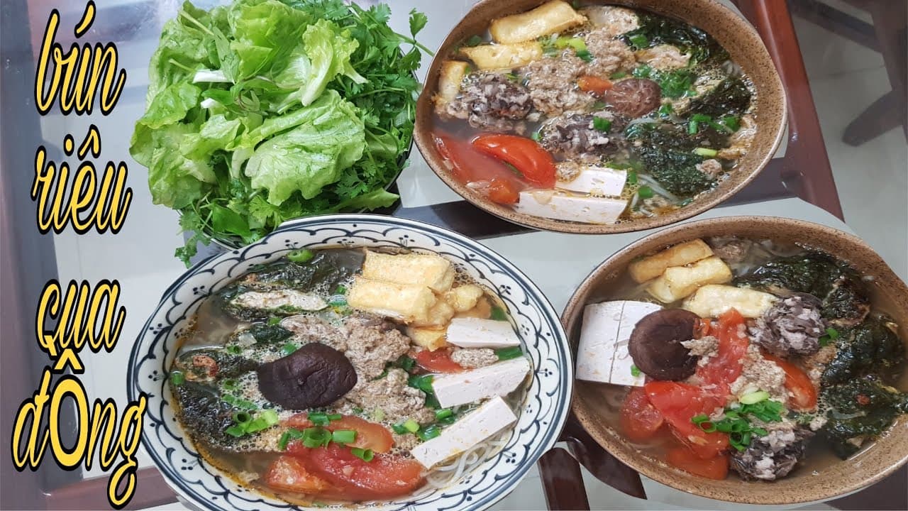 Bún riêu cua chả lá lốt