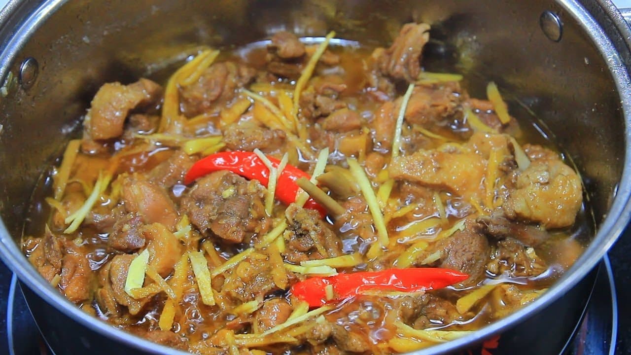 Thịt vịt kho gừng