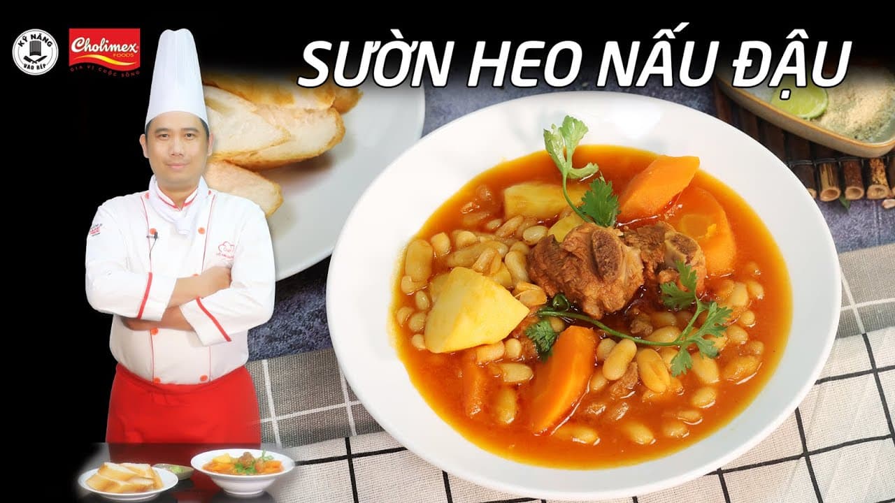 Sườn Heo Nấu Đậu