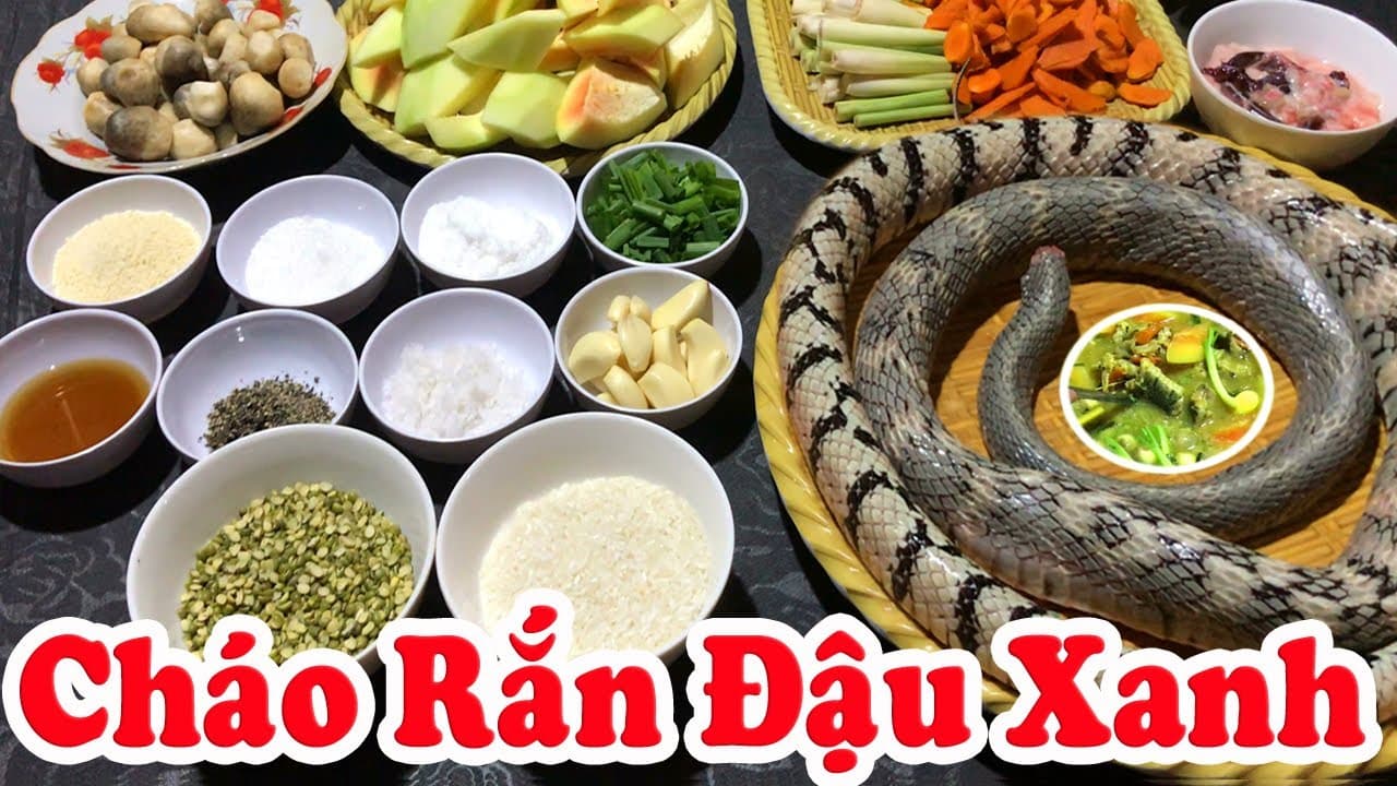 Cháo rắn đậu xanh