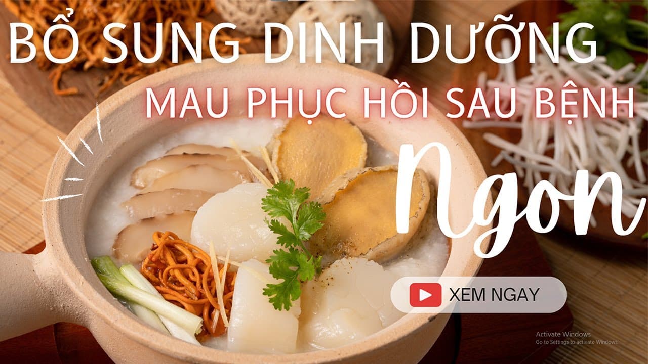 Cháo bào ngư cồi sò điệp