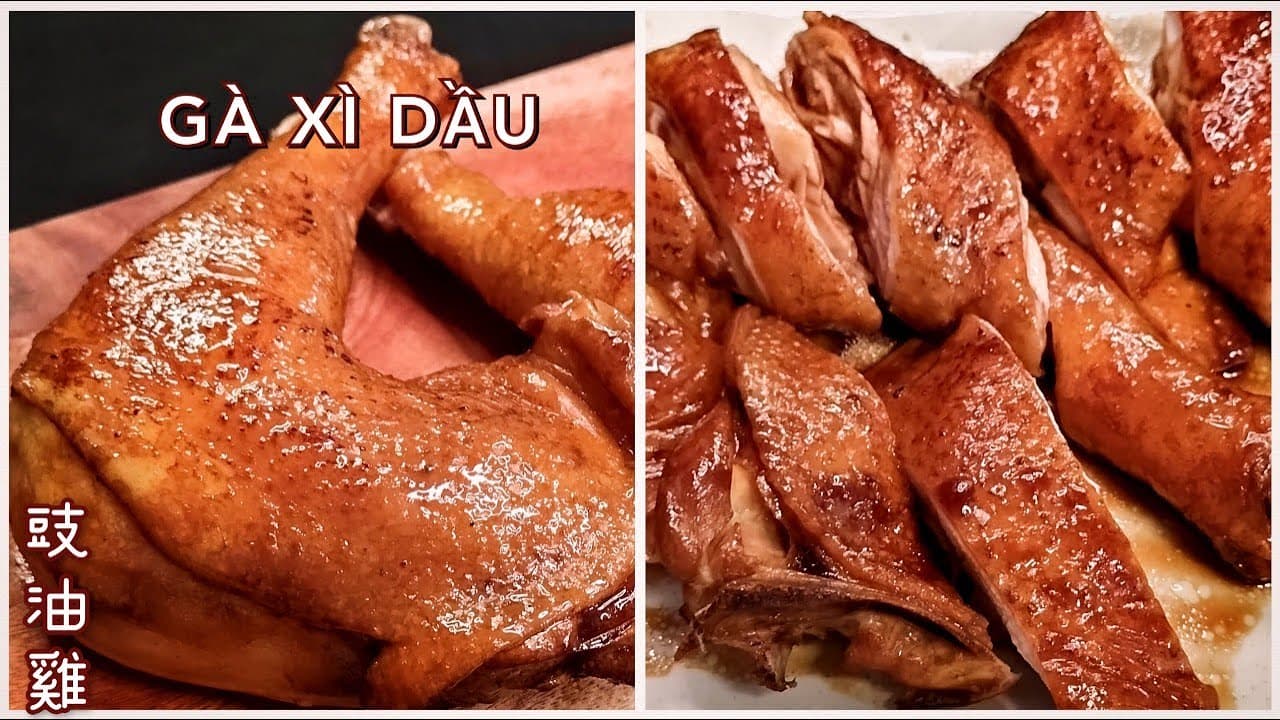 Gà hấp xì dầu